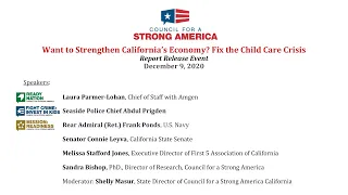 "Want to Strengthen California’s Economy? Fix the Child Care Crisis" ReadyNation Virtual Event