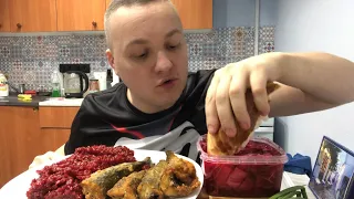 Жареные воробьи МУКБАНГ mukbang eating