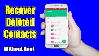 How to Recover Deleted or Lost Contacts from android device (Without root)