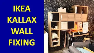 How to mount Ikea Kallax on the wall