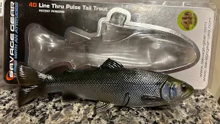 Quick easy tip. How to rig up a 8” Savage Gear 4D Line Thru Pulse Tail Trout. @SavageGear