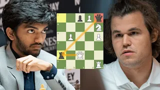 Gukesh Sacrifices The Queen vs. Magnus Carlsen