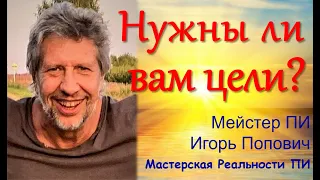 Нужны ли нам цели в жизни? Прямой эфир - Мейстер ПИ / Игорь Попович / "Мастерская Реальности ПИ"