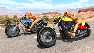 Motorbike Crashes #14 - BeamNG DRIVE | SmashChan