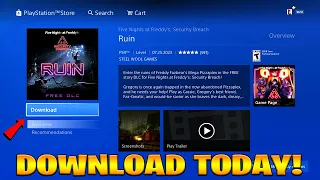 How To Play FNAF Security Breach Ruin DLC PS4 FREE RIGHT NOW FIX