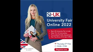 UK University Fair 17 Feb 2022 Online | Meet 70+ UK Universities #shorts