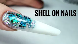 SHELL on nails ❤️ Create 3D Layered French Nails