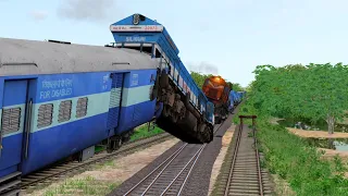 Two Train Accident on Same Tracks due to Signal Failure | Train Simulator