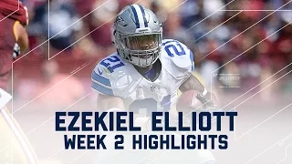 Every Ezekiel Elliott Run | Cowboys vs. Redskins | NFL Week 2 Player Highlights