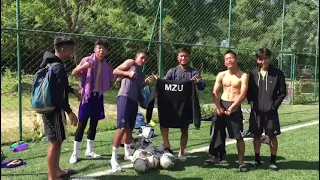 MZU Football team practice zo