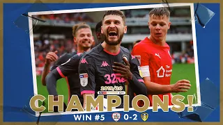Champions! | Extended highlights | Win #5 Barnsley 0-2 Leeds United