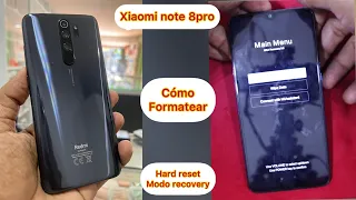 como formatear xiaomi redmi note 8 pro [ hard reset ] modo recovery