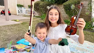 I got my first student | Karolina Protsenko as violin teacher