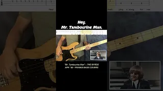 Mr. Tambourine Man – THE BYRDS - FRANKS BASS COVERS #shorts