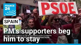 Thousands rally in Madrid to support PM as corruption probe continues • FRANCE 24 English