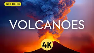 Lava 4k | Volcanoes in 4k | Relaxing 4K Drone Footage