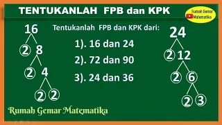 CARA MENENTUKAN FPB DAN KPK MENGGUNAKAN POHON FAKTOR