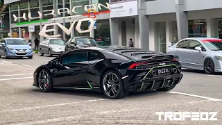 Best of Lamborghini Huracan Evo V10 Engine Sounds! | Singapore