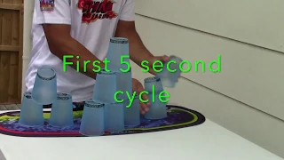 Sport stacking: First 5 second cycle.