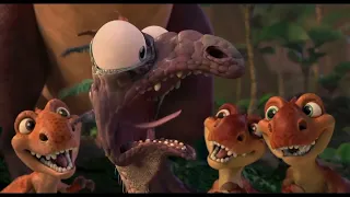 Ice Age 3 - T-Rex dinner scene (with Jurassic Park dino sounds)