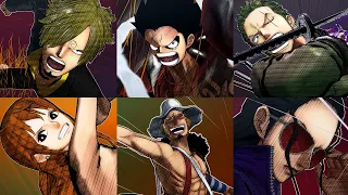 All Strawhat Pirates Skills & Ultimate Attacks - One Piece: Burning Blood