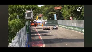 Formula E race ending