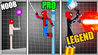 Upgrading SPIDER-MAN to a LEGENDARY GOD! in People Playground Mods