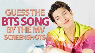 GUESS THE BTS SONG FROM THE MV SCREENSHOTS #1 | KPOP GAME