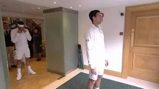 Djokovic & Federer out on Centre Court - Wimbledon 2014