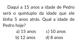 PROBLEMAS COM IDADES - IMPERDIVEL EM CLONCURSO. PROIBIDO ERRA!!