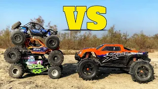 Axial Ryf and SMT10 vs Traxxas X Maxx 8s | Remote Control Car | RC Car