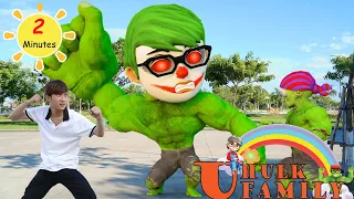 Nickhulk Joker Rubber Man vs Zombie | Scary Teacher 3D Hulk Transformation In Real Life