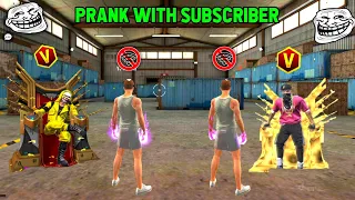 No Internet Prank But🥺 Playing With My Random Subscriber😍 लेकिन Ye क्या Kar दिया Garena Free Fire 🔥