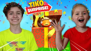 SURPRISING My 5 YEAR OLD SISTER With FAVORITE YOUTUBER Tiko! *Fishy On Me*