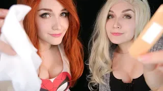 ASMR 🎧 Mary Jane and Gwen Stacy CARE & HEAL for YOU ♥ RolePlay  [Russian][Subtitles]