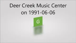 Deer Creek Music Center on 1991 06 06