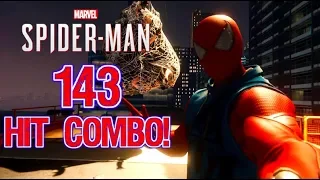 Spider-Man PS4 | 143 HIT COMBO | NO DAMAGE | FISK WAREHOUSE PERFECT RUN | SPECTACULAR DIFFICULTY