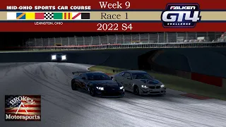 GT4 Falken Tyre Challenge Fixed - Mid-Ohio Sports Car Course - iRacing Road - Week 9 Race 1