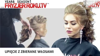 Upięciе z zbierane włosami. FryzjerRoku.tv