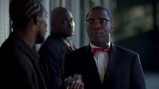 Brother Mouzone releases Dante to Omar (The Wire)