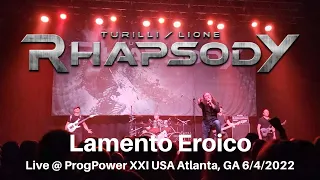 Turilli / Lione Rhapsody - Lamento Eroico LIVE @ ProgPower USA XXI Center Stage Atlanta GA 6/4/2022
