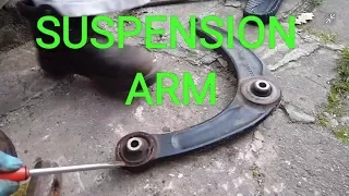 HOW TO INSTALL PEUGEOT  307 LOWER CONTROL ARM BUSHEING