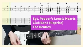 Sgt. Pepper's Lonely Hearts Club Band (Reprise) Guitar Cover With Tab