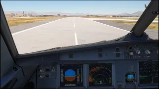 Fenix A320 TOGA Departure with the new IAE engines | MSFS Take off from Las Vegas