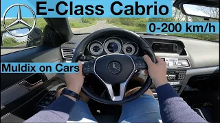 Mercedes E 250 CDI Cabriolet (150 kW) POV Test Drive + Acceleration 0-200 km/h