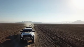 Overland Explorer TDK trailer in the Mojave Desert