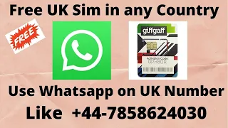 Get UK Sim for Free | How to activate giffgaff sim card in Pakistan | giffgaff sim