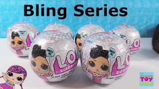 LOL Surprise Bling Holiday Ornament Series Doll Toy Unboxing Review | PSToyReviews