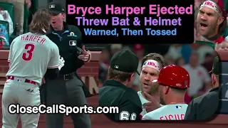 E226 - Bryce Harper Ejected After Striking Out, Arguing Alex Tosi's Strike 2 Call (Graphically Sus)