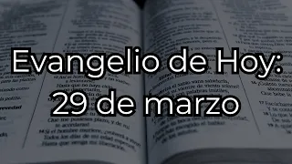 EVANGELIO DE HOY - Viernes 29 de marzo 2024 - LECTURA DEL EVANGELIO - OFICIOS DEL VIERNES SANTO